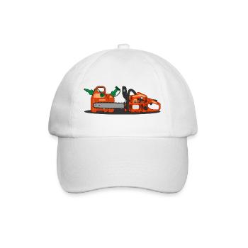 Tronçonneuse et conteneur combiné - Casquette classique - blanc/blanc - Devant
