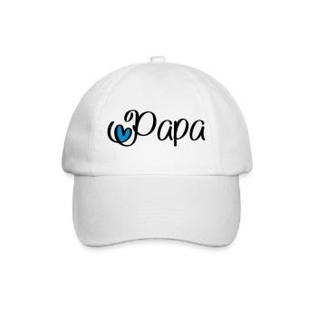 Papa - Casquette classique - blanc/blanc - Devant