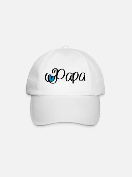 Papa - Casquette classique - blanc/blanc