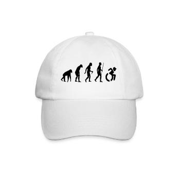 Evolution Rollstuhl. Die Rollstuhl-Evolution * - Baseballkappe - Weiß/Weiß - Vorne