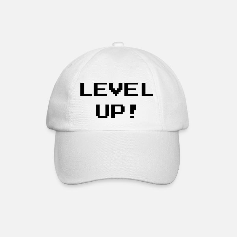 Level up - Baseball Cap - white/white