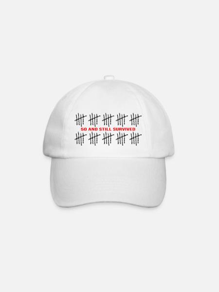 50 ans anniversaire cinquante fuffy 50e anniversaire 50 - Casquette classique - blanc/blanc