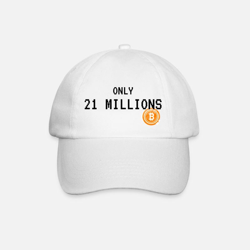 Bitcoin - Baseballkappe - Weiß/Weiß