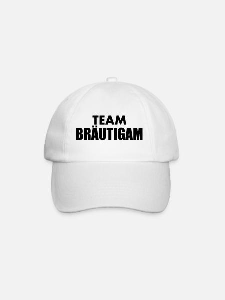 Team bräutigam - Baseballkappe - Weiß/Weiß