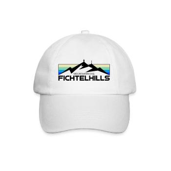 Fichtelhills Mountainbiking Fichtelgebirge Fahrrad - Baseballkappe - Weiß/Weiß - Vorne