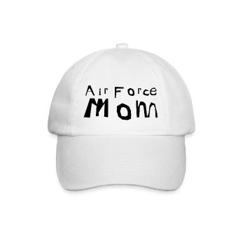 Mutter | Mama | Frau | Eltern | Air Force Mom - Baseballkappe - Weiß/Weiß - Vorne