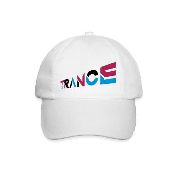 Music Trance Lettering Design - Baseball Cap - white/white - Front