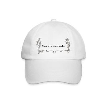Quote Self-Love - Baseball Cap - white/white - Front