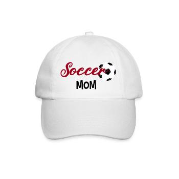 Soccer Mom Cute Mom Life Soccer Game Day - Baseball Cap - white/white - Front