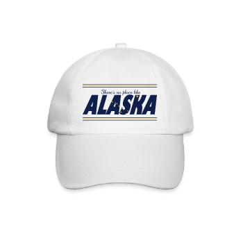 Kein Ort Alaska - Baseballkappe - Weiß/Weiß - Vorne