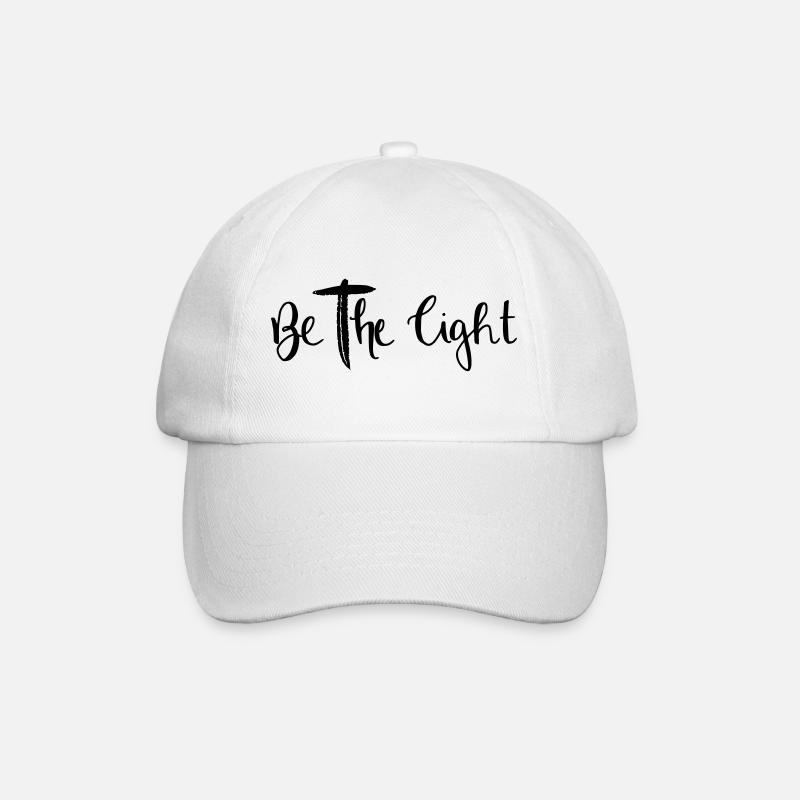 be the light - Baseball Cap - white/white