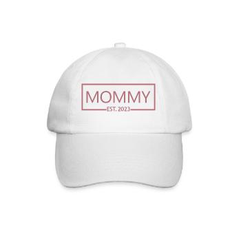2023, Maman en devenir, Annonce de grossesse - Casquette classique - blanc/blanc - Devant
