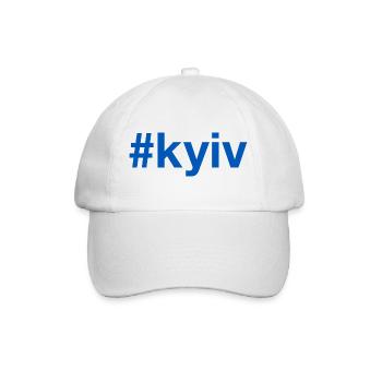 KYIV Kiev Ukraine Hashtag - Baseball Cap - white/white - Front