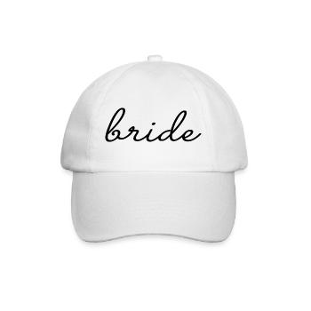 Bride Matching Engagement Bridal Shower Wedding - Baseball Cap - white/white - Front