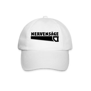 Lustige Sprüche Nervensäge - Baseballkappe - Weiß/Weiß - Vorne