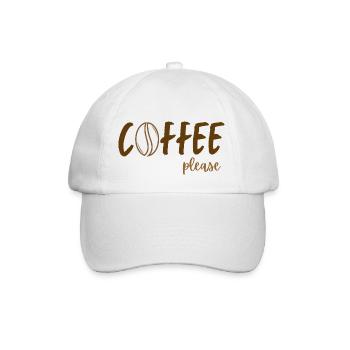 Café s’il vous plaît - Casquette classique - blanc/blanc - Devant
