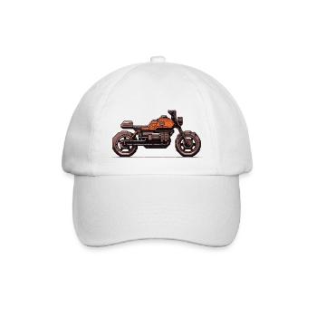 Moto construite pour la course sur route en tant que coureur - Casquette classique - blanc/blanc - Devant