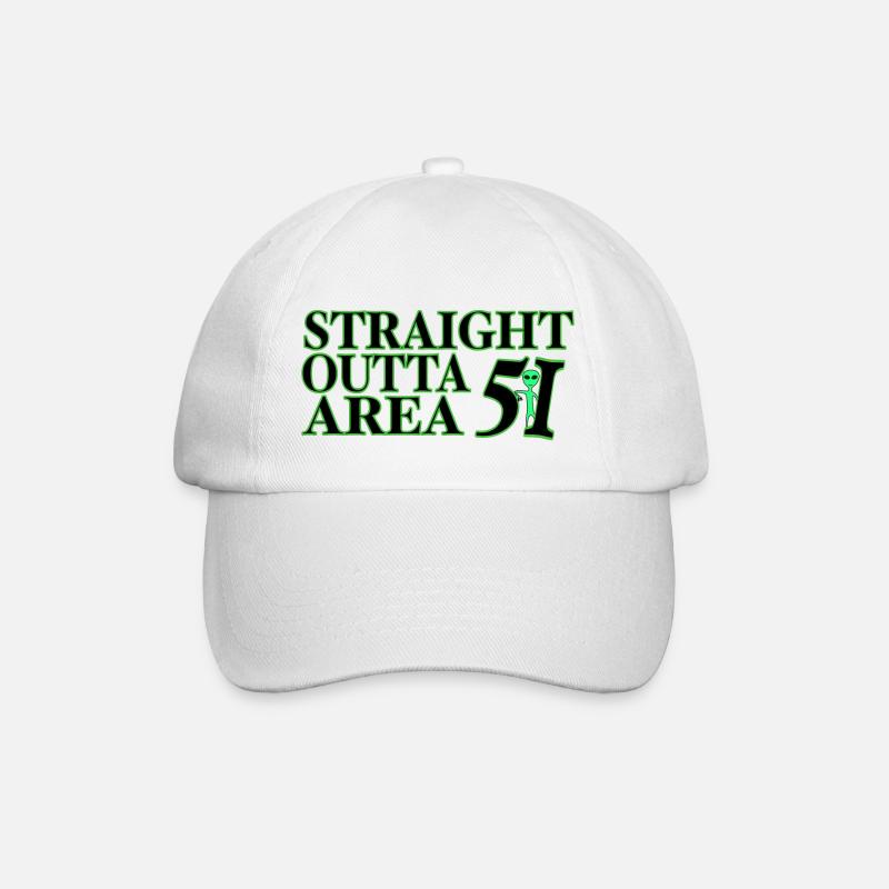 Zone Straight Outta 51 - Casquette classique - blanc/blanc