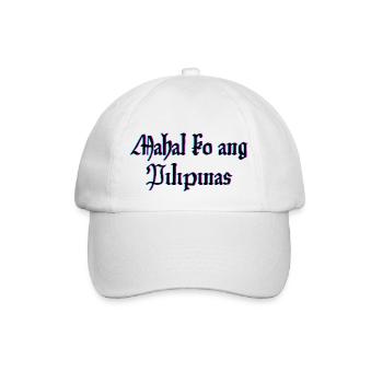 Ich liebe die Philippinen in Filipino Sprache - Baseballkappe - Weiß/Weiß - Vorne
