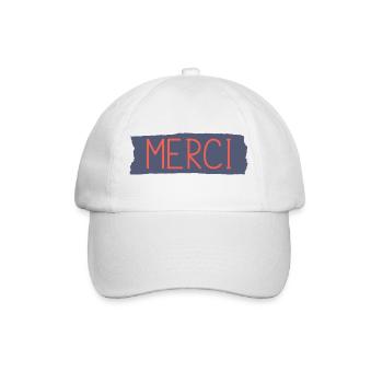 MERCI. MAÎTRESSE. MAÎTRE. MERCI MAÎTRESSE - Casquette classique - blanc/blanc - Devant