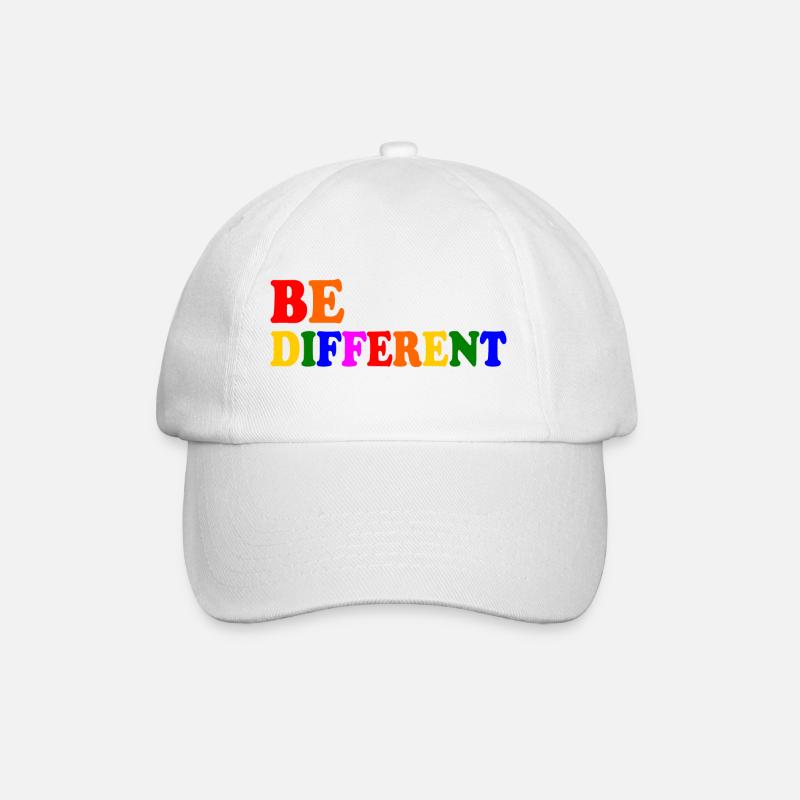 Be different - Baseballkappe - Weiß/Weiß