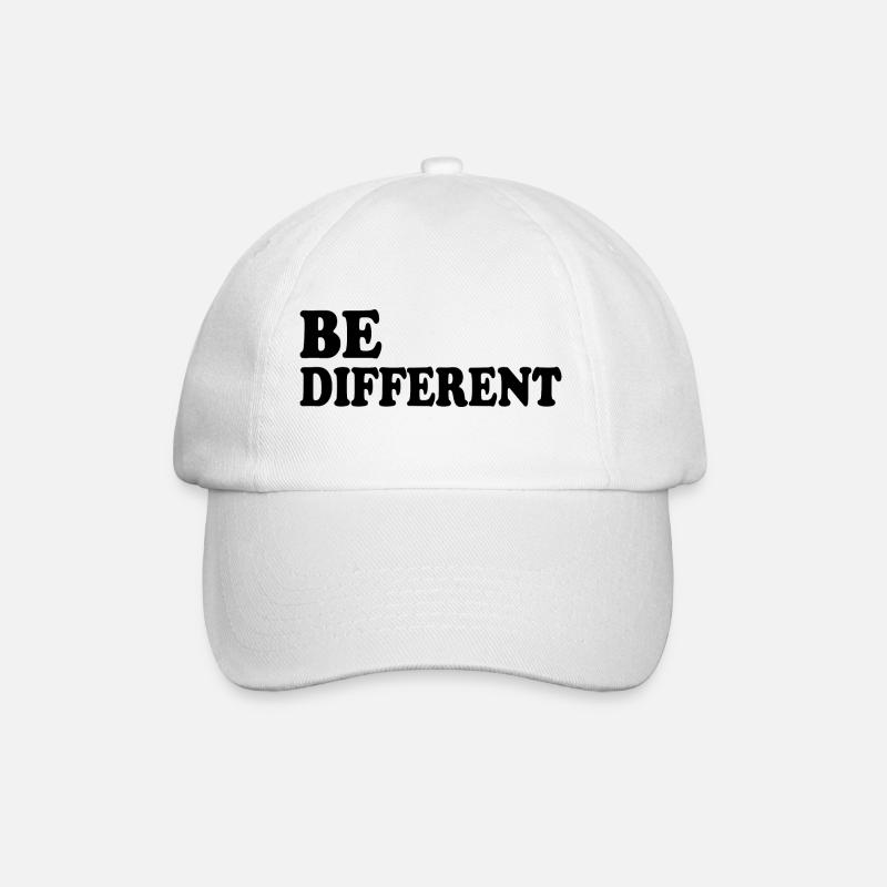 Be different - Baseballkappe - Weiß/Weiß