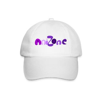 AniZone - Für Anime Liebhaber - Baseballkappe - Weiß/Weiß - Vorne