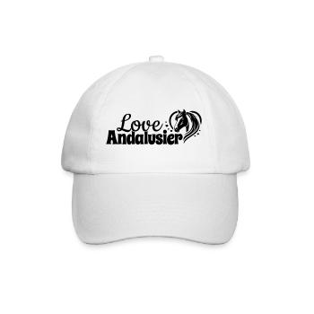 Amour andalou coeur tête de cheval - Casquette classique - blanc/blanc - Devant