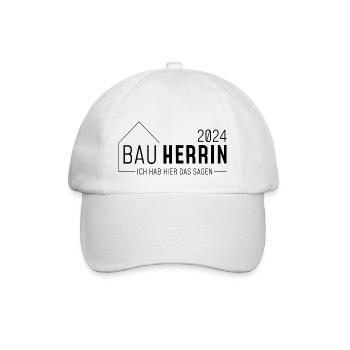 Builder - I'm in charge here - Baseball Cap - white/white - Front