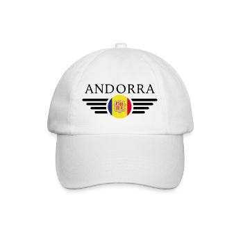 Andorra: Kultur, Eleganz - Baseballkappe - Weiß/Weiß - Vorne