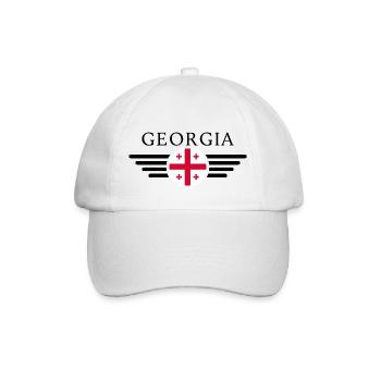 Georgia Style Design T-Shirt - Baseball Cap - white/white - Front