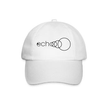 Black Echo logo - Baseball Cap - white/white - Front