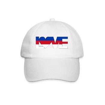 amour Sorbes Lusatie Haute-Lusace Maison avec cœur - Casquette classique - blanc/blanc - Devant