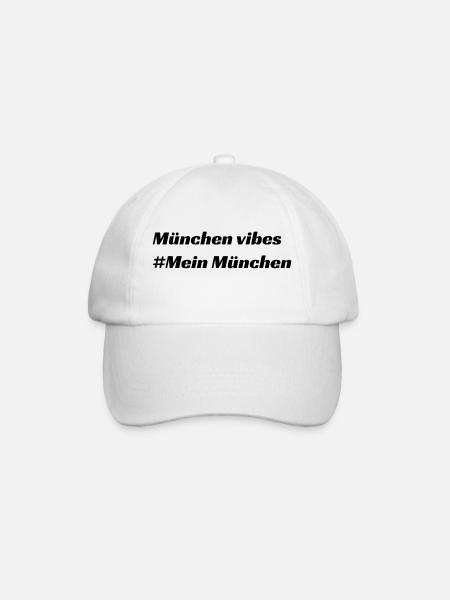 München - Baseballkappe - Weiß/Weiß