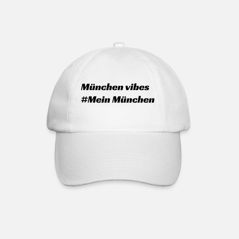 München - Baseballkappe - Weiß/Weiß