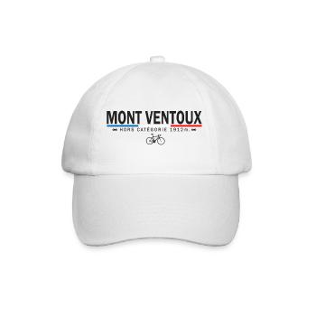 Vélo velo Mont Ventoux cycliste le ventoux à vélo - Casquette classique - blanc/blanc - Devant