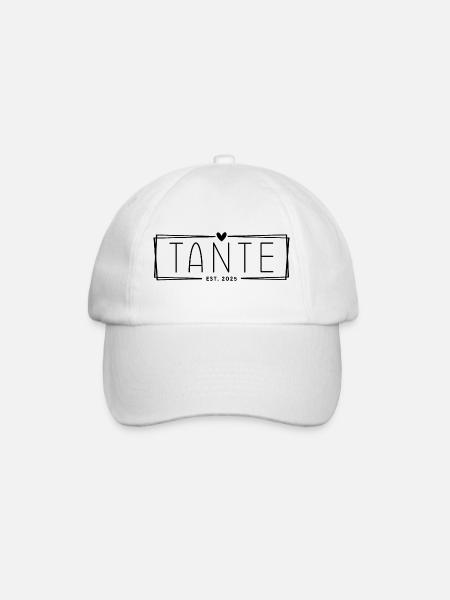 Tante Est. 2025 - Baseballkappe - Weiß/Weiß