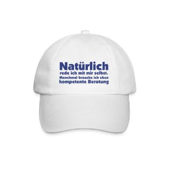 Selbstgespräche - Baseballkappe - Weiß/Weiß - Vorne