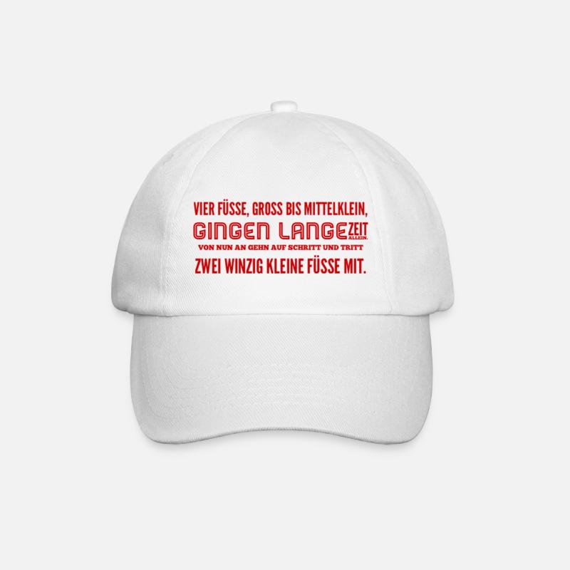 Pregnancy Birth - Baseball Cap - white/white