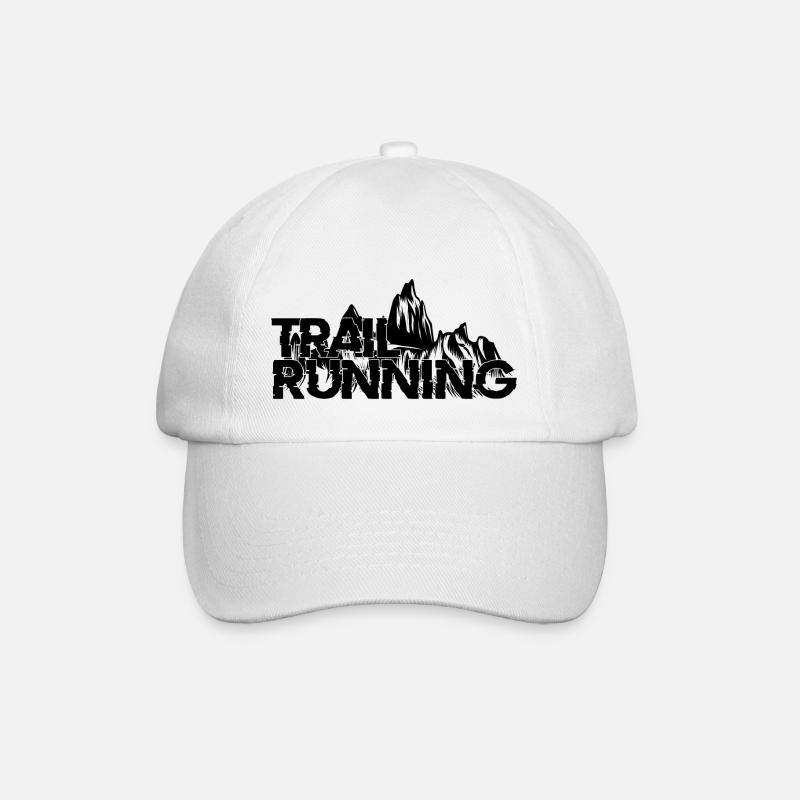 Trail Running Sport - Baseballkappe - Weiß/Weiß