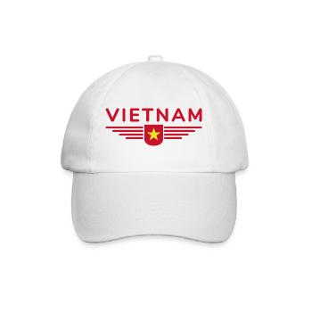 Fan du Vietnam, Tenue T Shirt Design - Casquette classique - blanc/blanc - Devant