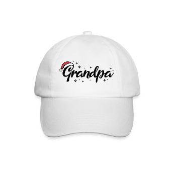 Weihnachtsmütze Grandpa Opa - Baseballkappe - Weiß/Weiß - Vorne