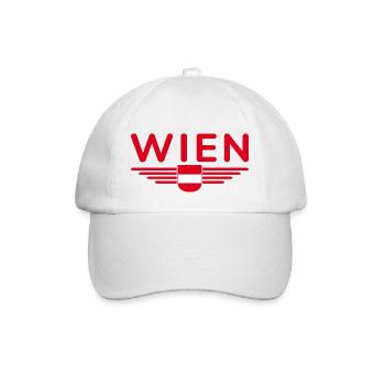 Vienna Austria Flag T Shirt Outfit Design - Baseball Cap - white/white - Front