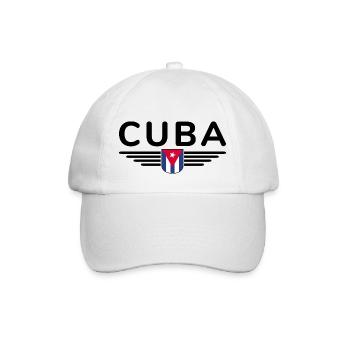 Stylish Cuba design for fans - Baseball Cap - white/white - Front