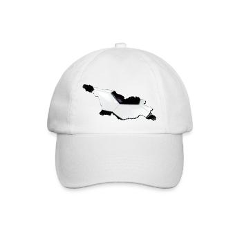La carte de la Géorgie encadre le vrai football - Casquette classique - blanc/blanc - Devant