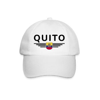 Quito Équateur Fans T-Shirt Design - Casquette classique - blanc/blanc - Devant