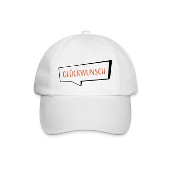 Félicitations bicolore - Casquette classique - blanc/blanc - Devant