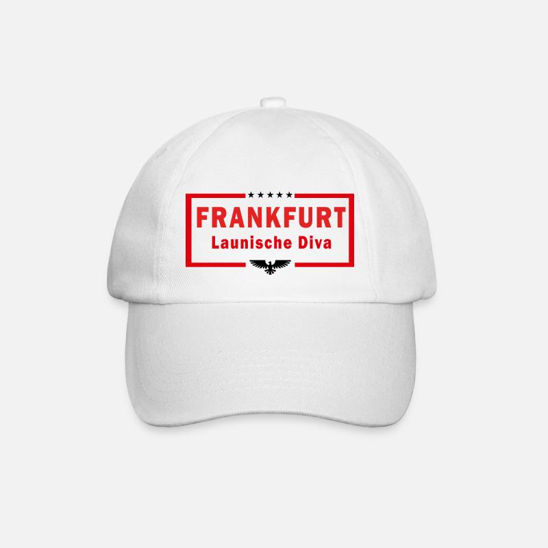 Frankfurt: Schlappekicker - Baseballkappe - Weiß/Weiß