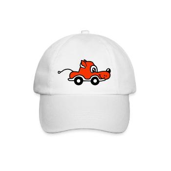 Dog Car Toy Remote Controlled Driving Wheels Cute - Baseball Cap - white/white - Front
