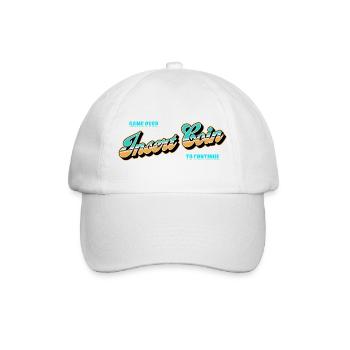 Insert Coin Arcade Nostalgia - Baseball Cap - white/white - Front